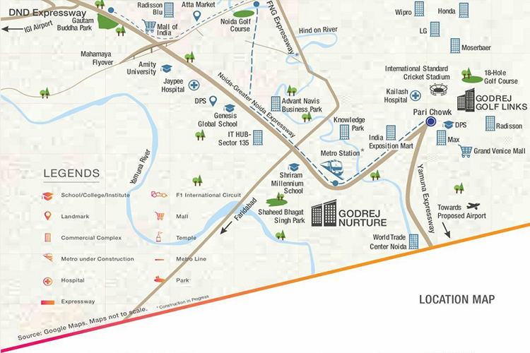Godrej Nurture Location Advantage Map
