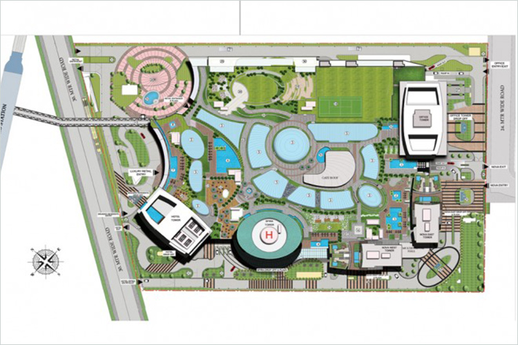 Supertech Supernova Nova Residences Site Plan and Master Layout