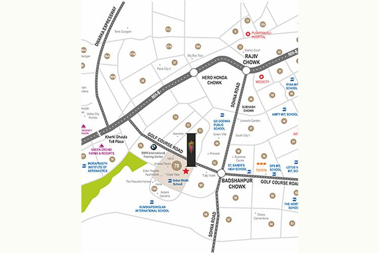 Elan Empire Location Map