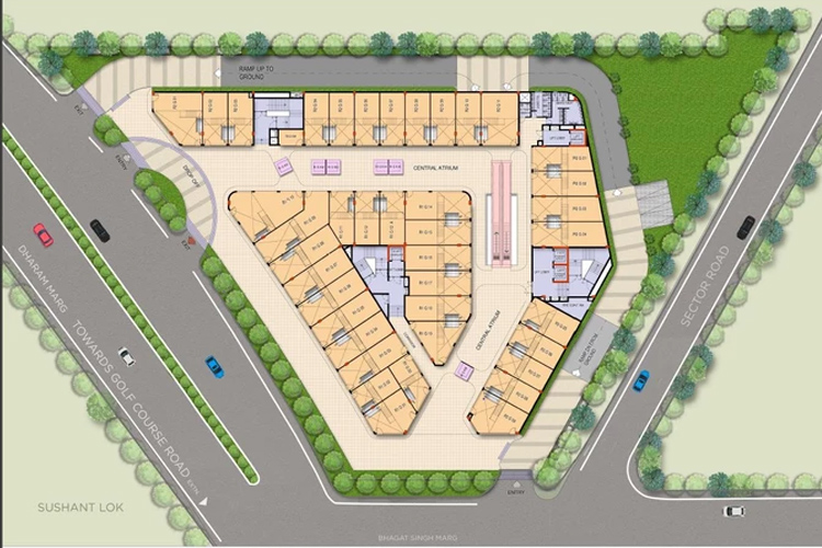 M3M Atrium 57 Site Plan Map